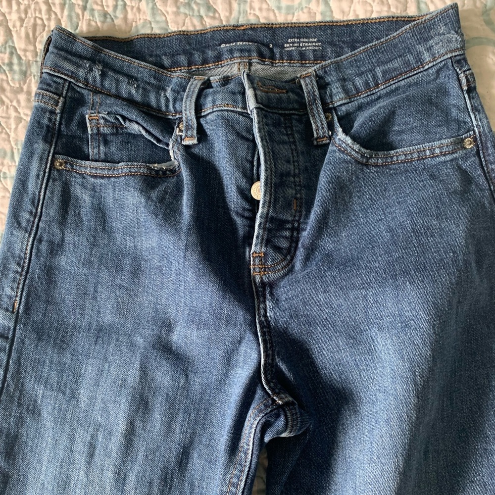 Old navy high rise straight leg jeans